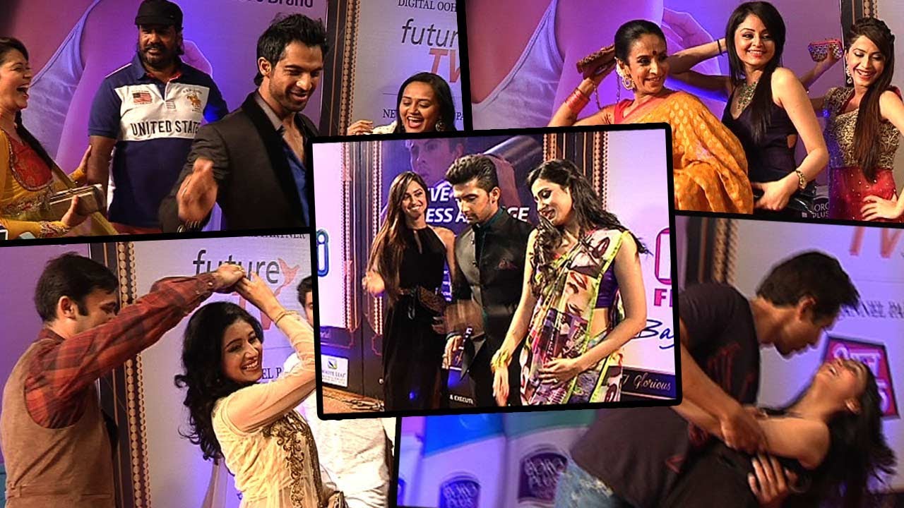 TV Celebs  And Their  Golden Dance Step On The Golden Carpet Of Gold Awards 2014