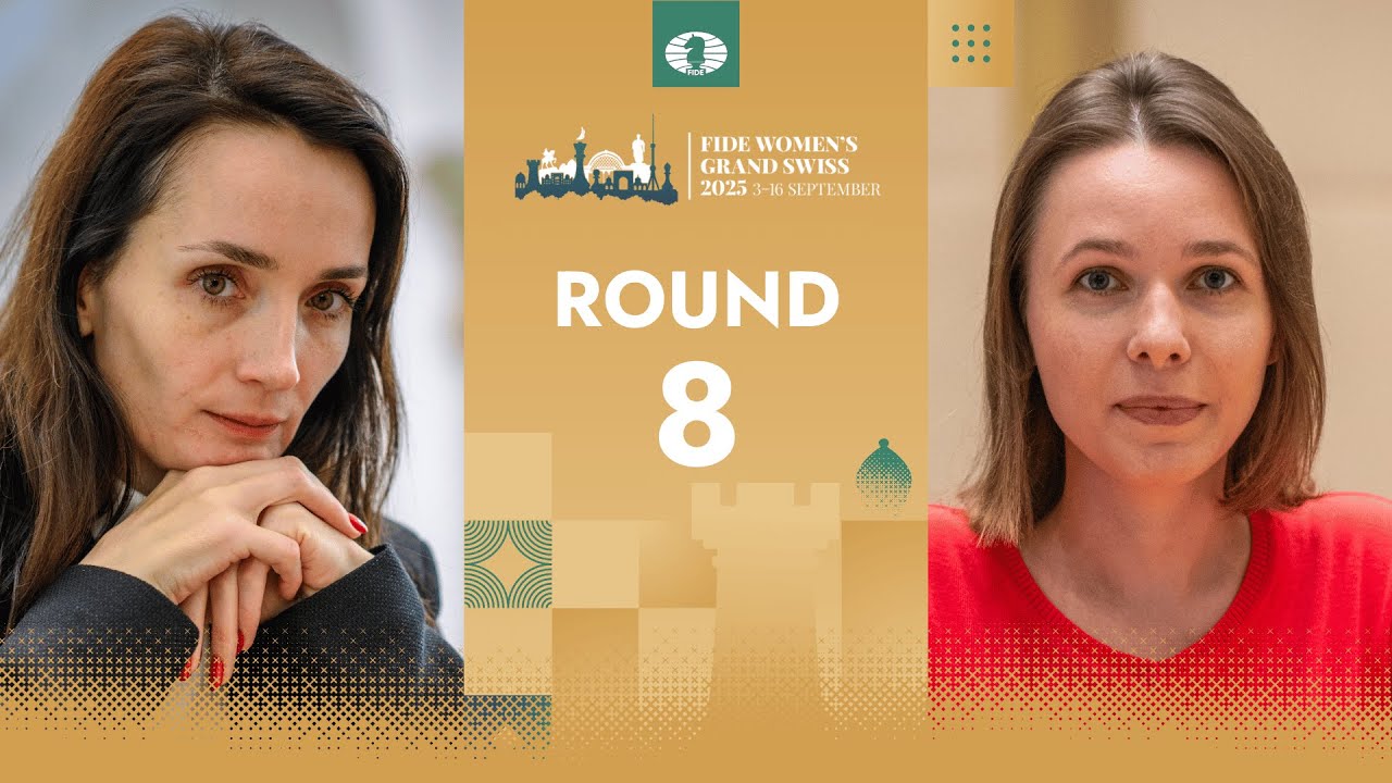 Kateryna Lagno vs Mariya Muzychuk 🇺🇦 | FIDE Women’s Grand Swiss 2025 | Round 8 | Board 2