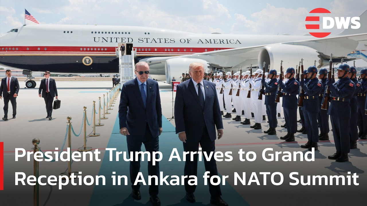 Full Welcome Ceremony: Trump Arrives In Turkey For Historic NATO Summit Hosted By Erdogan | AC1F