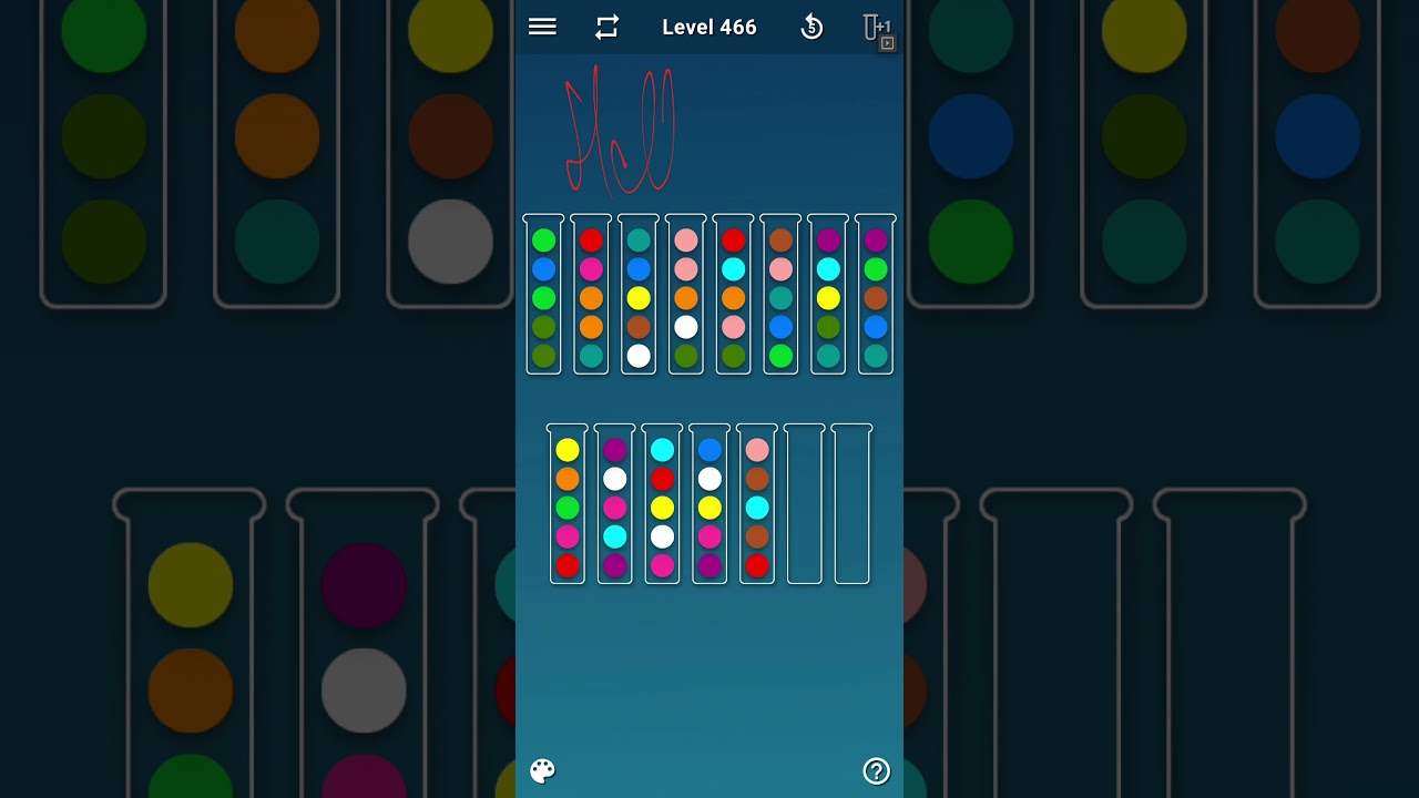 BALL SORT PUZZLE LEVEL 466