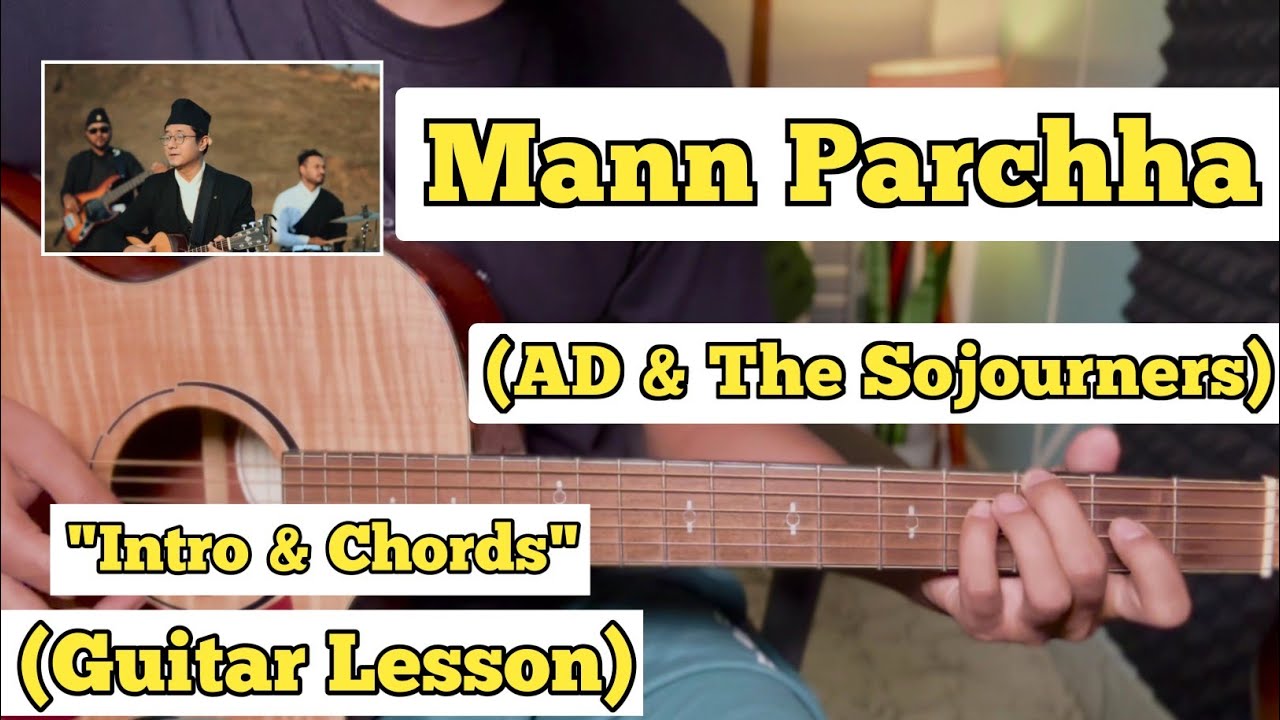 Mann Parchha - Adrian Dewan | Guitar Lesson | Intro & Chords | (With Tab)