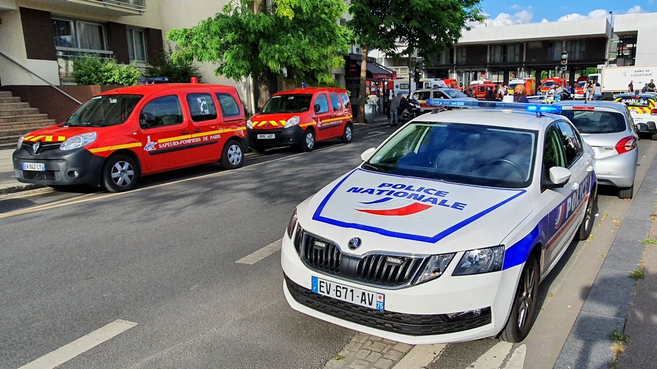 la Police fonce dans les rues de la Capitale partie 2 4K Paris