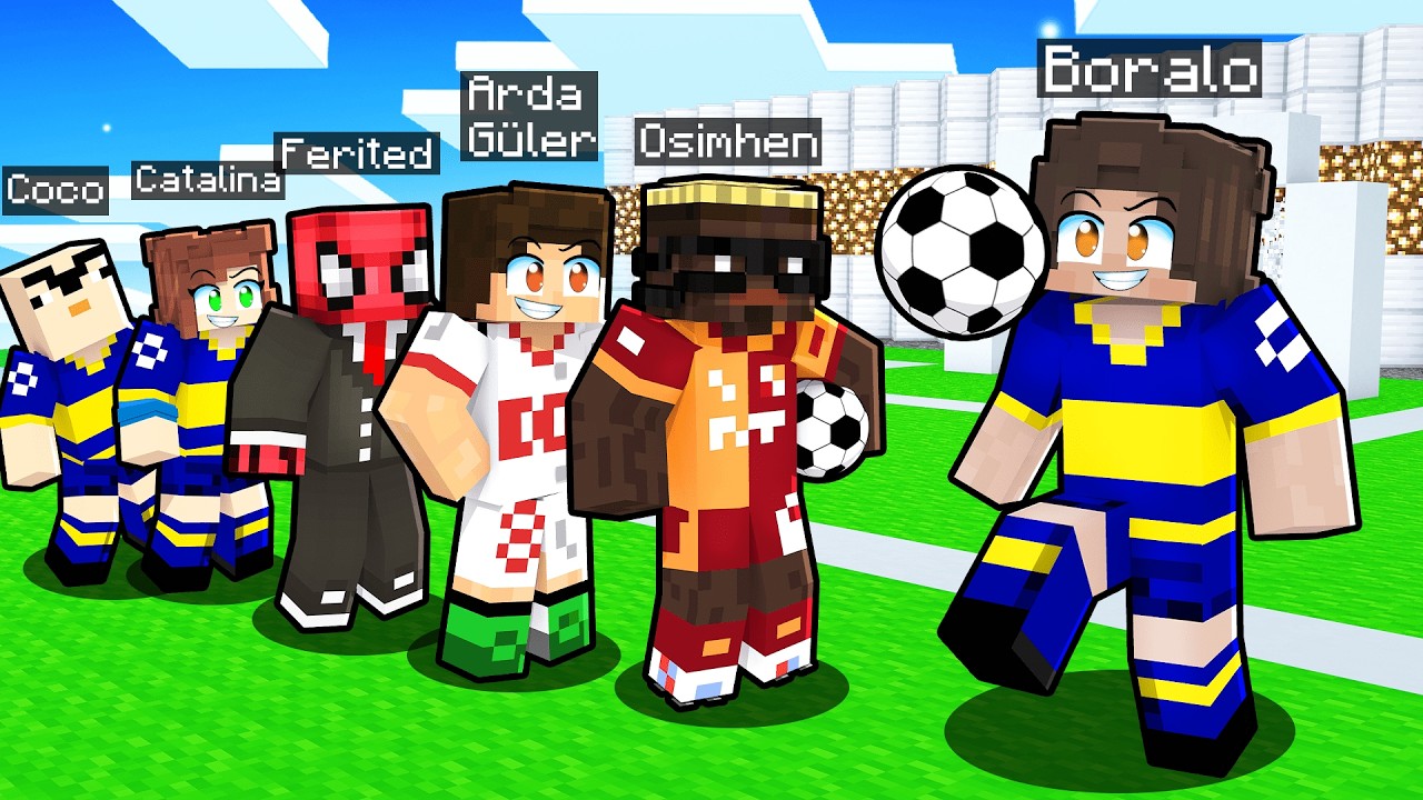 Minecraft'ta Futbol Takımı Kurdum