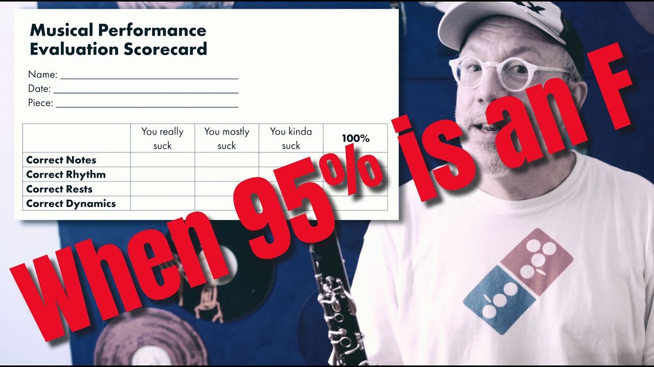 FAIL: Playing 95% of the right notes isn't good enough.