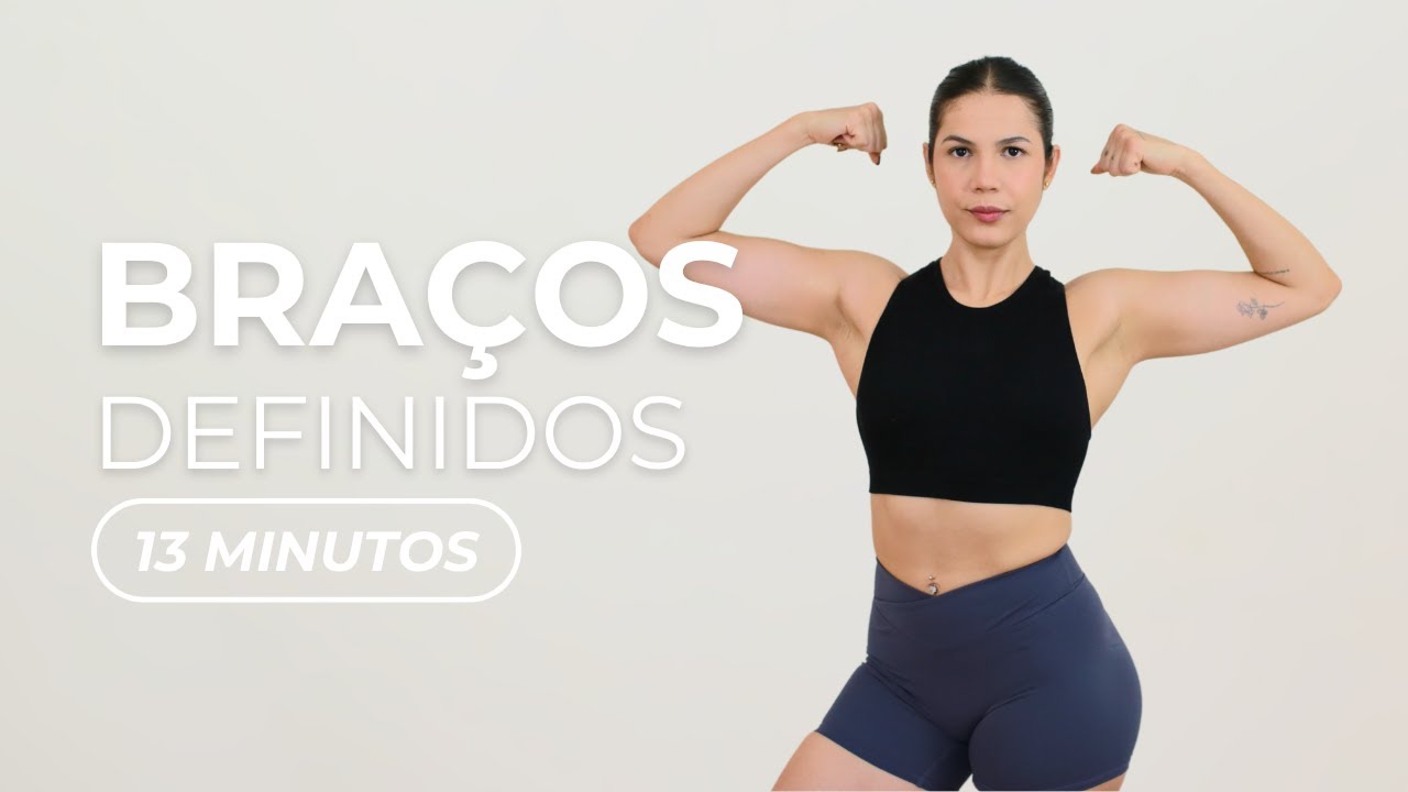 13 MIN TREINO DE SUPERIORES | DEFINA BÍCEPS, OMBROS E COSTAS EM CASA!
