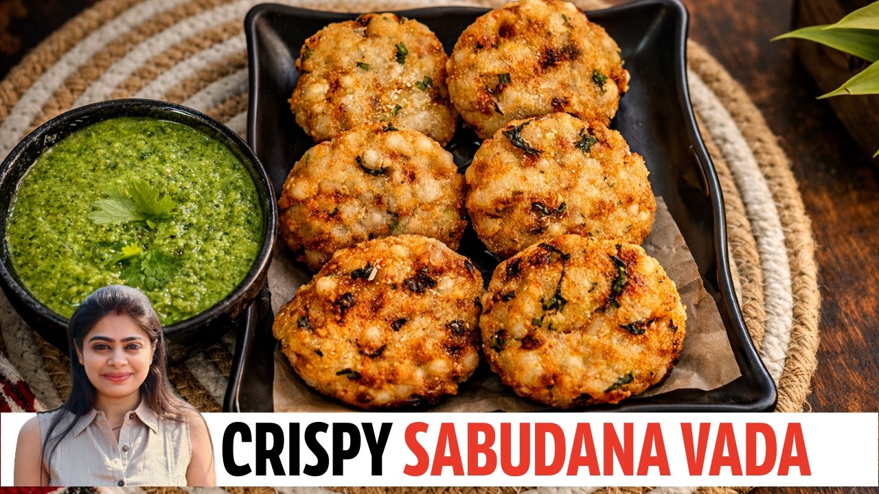 साबूदाना वड़ा - बिना फटे और कुरकुरे | सीक्रेट तरीका | Crispy Sabudana Vada