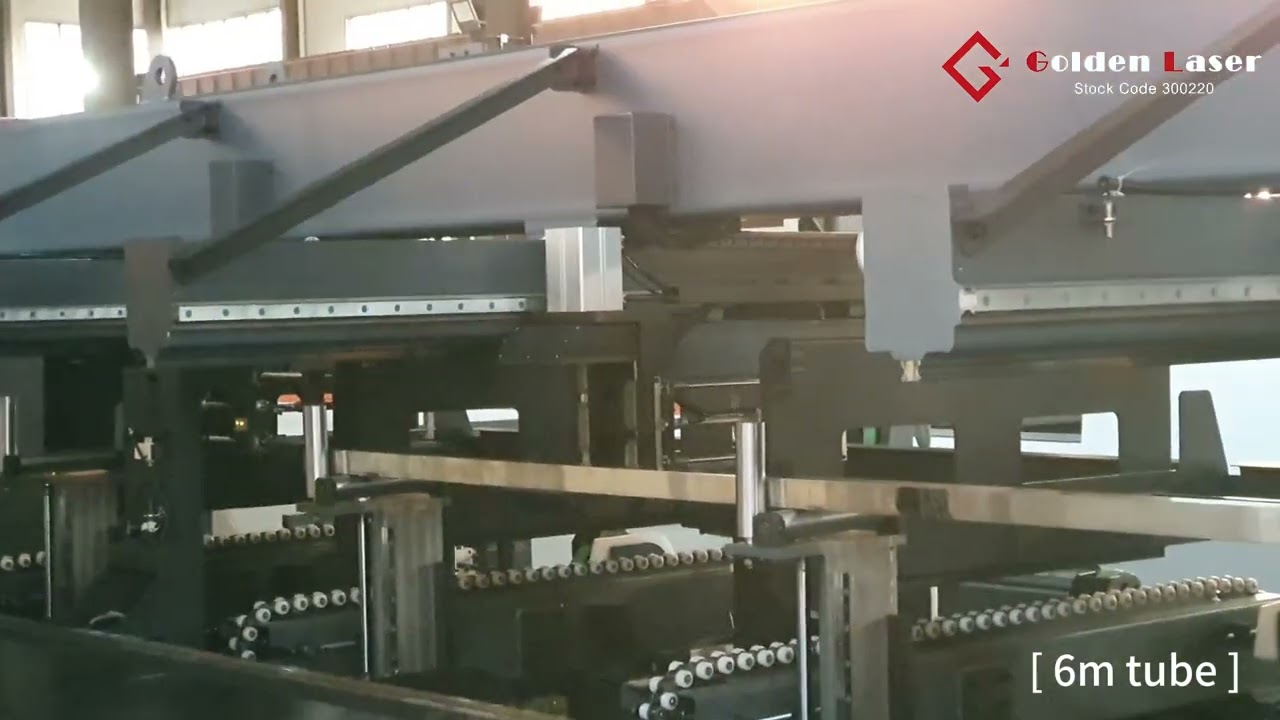 i25 Tube Laser Cutting Machine Cut 4m, 6m, 8m long tubes with tube loader | Golden Laser