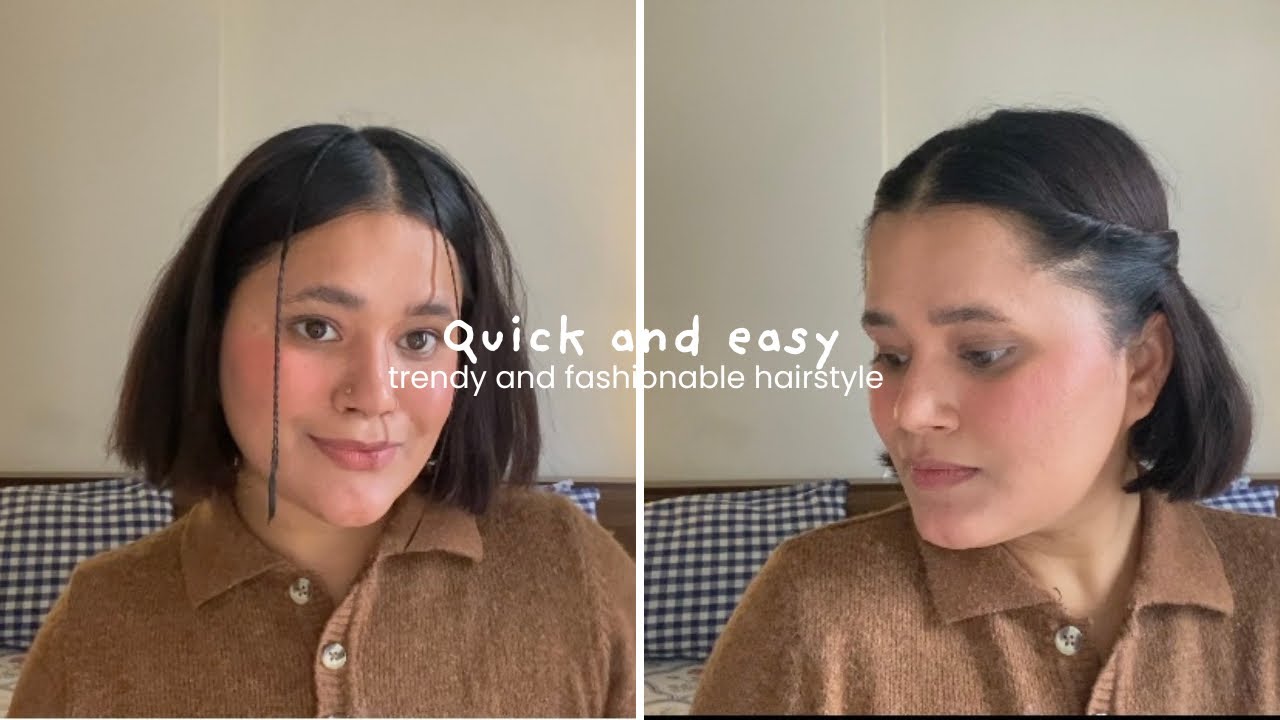 6 Quick and easy hairstyle for shorthair|Tutorial