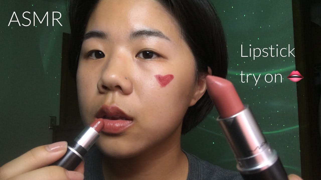 ASMR | M.A.C Lipstick Try On 💄 (Velvet Teddy & Mocha)