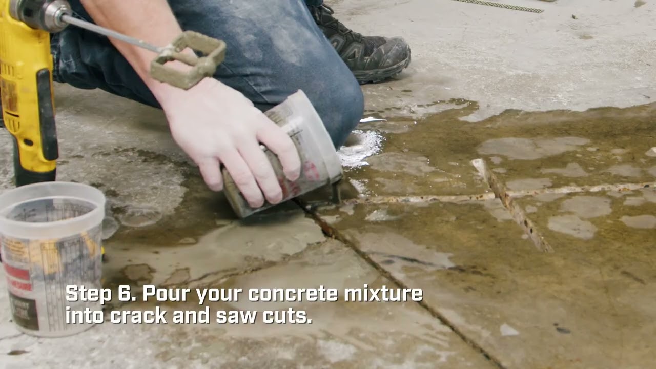 Crack Stitch® Installation with Mortar | Reinforce Concrete Wall Cracks