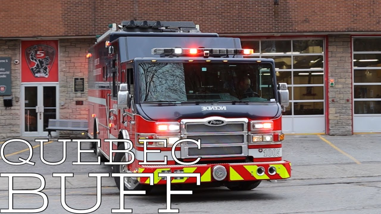 *COMMAND POST* Montreal Fire Department (SIM) Station 5 responding to calls and a confirmed fire.