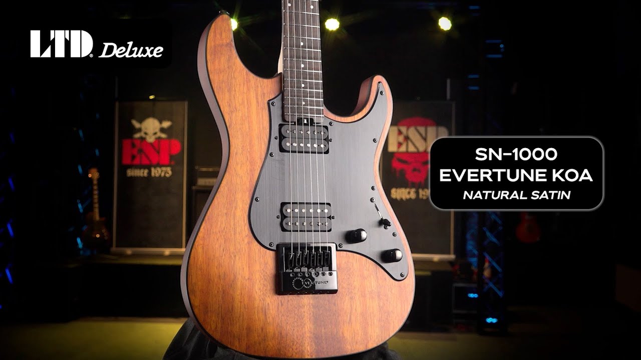 LTD SN-1000 EverTune Koa Demo by Rodney Dudum | ESP Guitars
