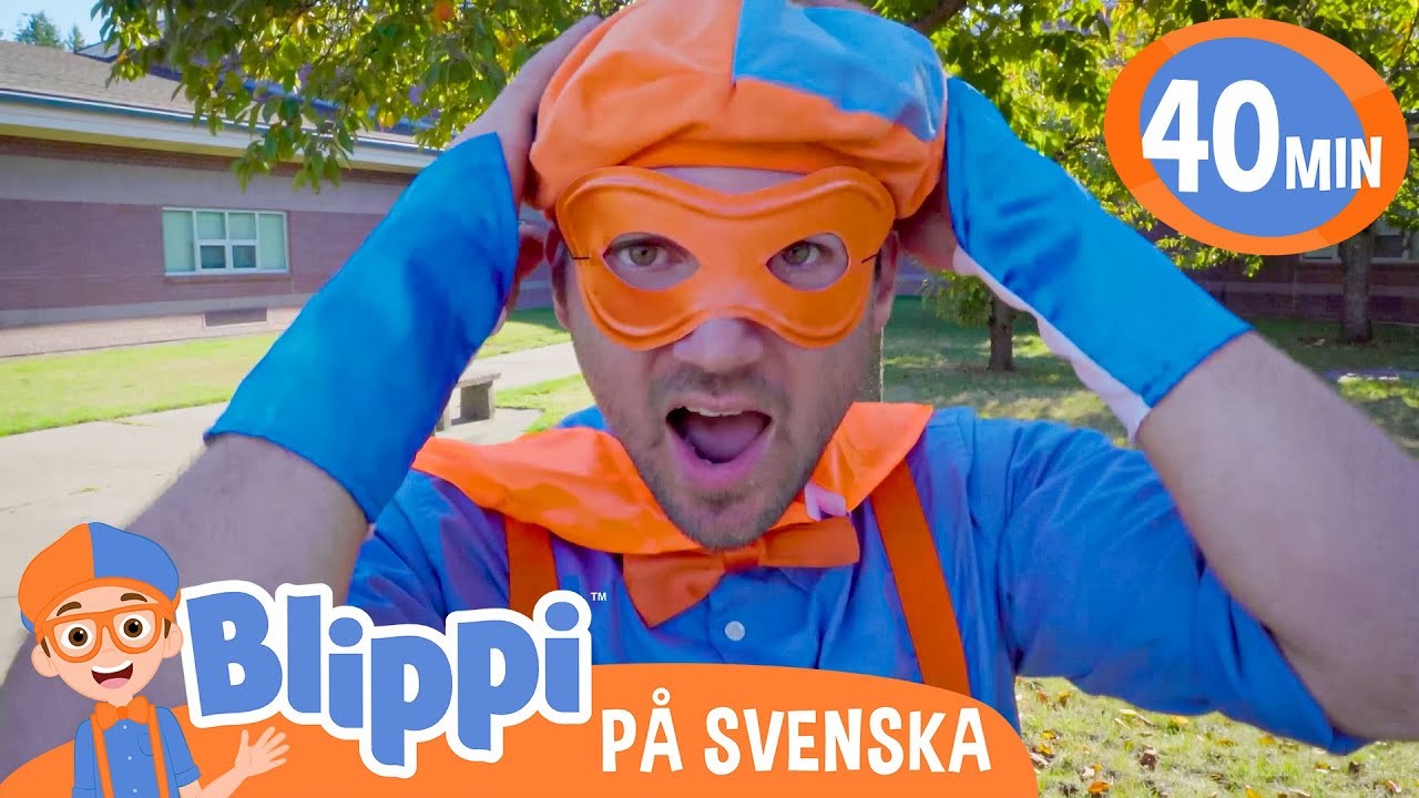 Blippi Svenska | Blippis halloweendräkter | pedagogiska videor för barn