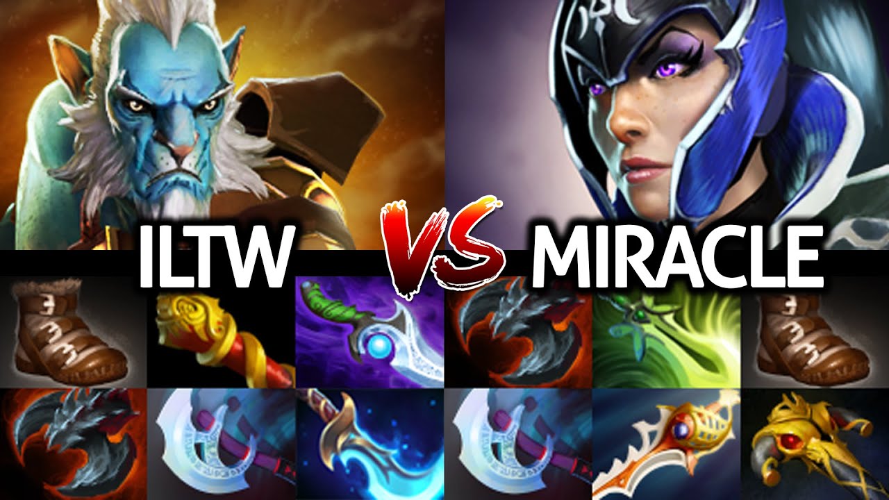 MIRACLE Luna Rapier VS ILTW Phantom Lancer Epic Game Dota 2