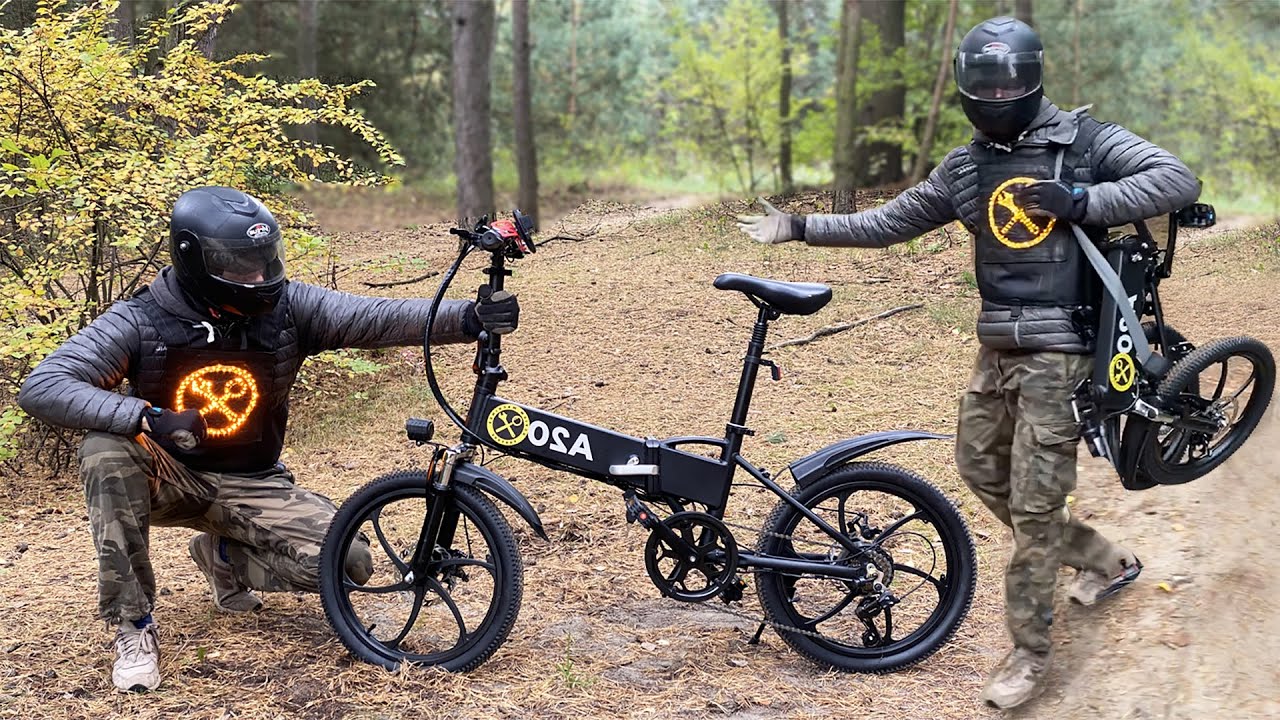 Micro electric bike ADO. Carry like a backpack, ride like a real bike!