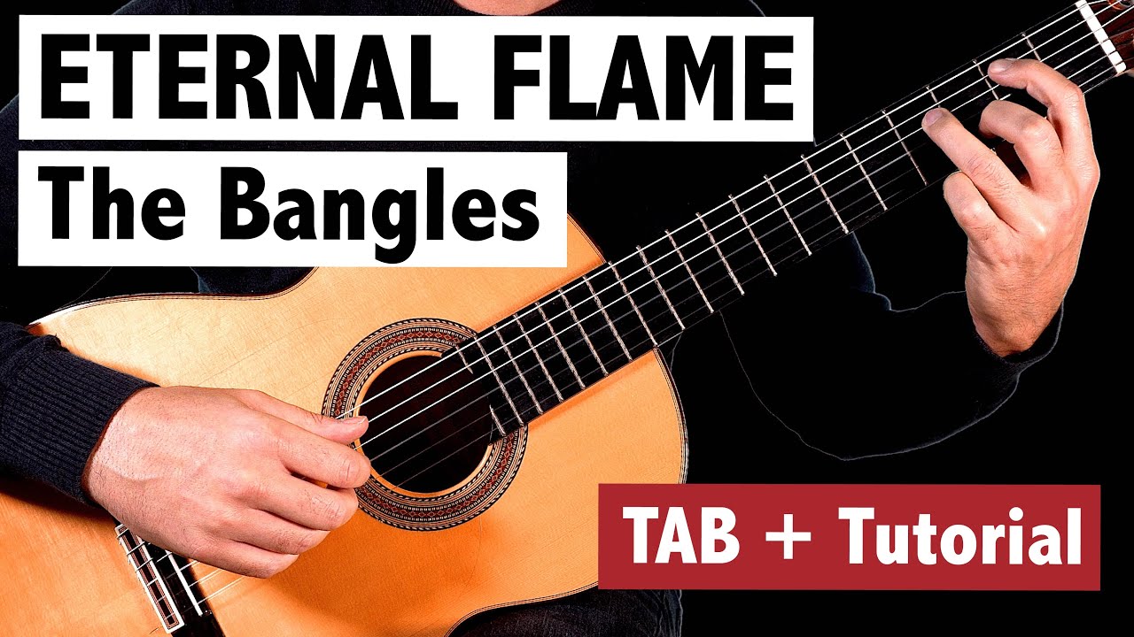 The Bangles - Eternal Flame - FINGERSTYLE Guitar Tutorial + TAB