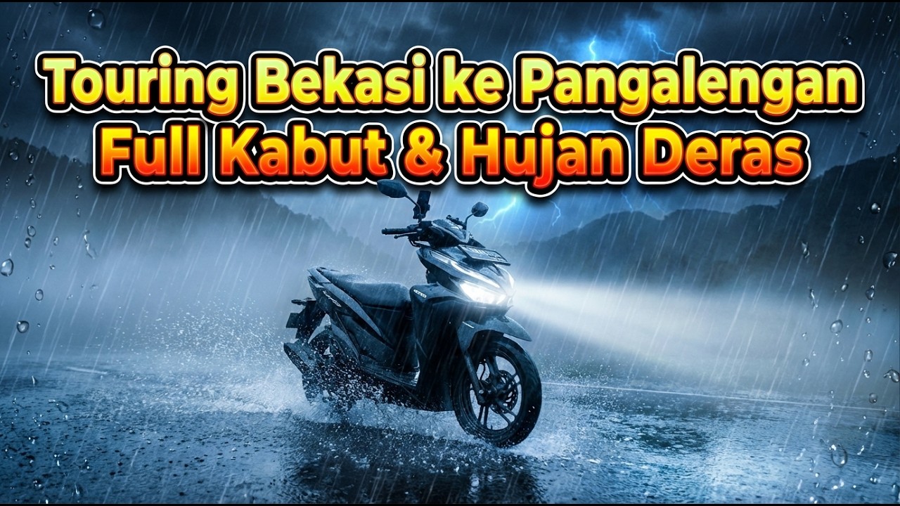 HUJAN DERAS & KABUT  MAKSA Touring Bekasi ke Pangalengan Bandung #touring #bandung