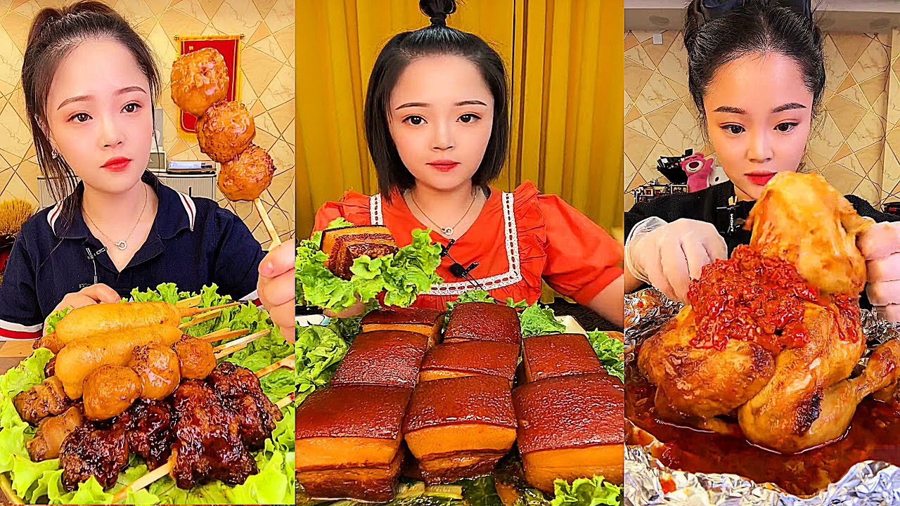 Real Mukbang :) spicy Pork Bellly Soothing Sounds While Enjoying Delicious 먹방 모음이 팅쇼 리얼 사운드 #1064