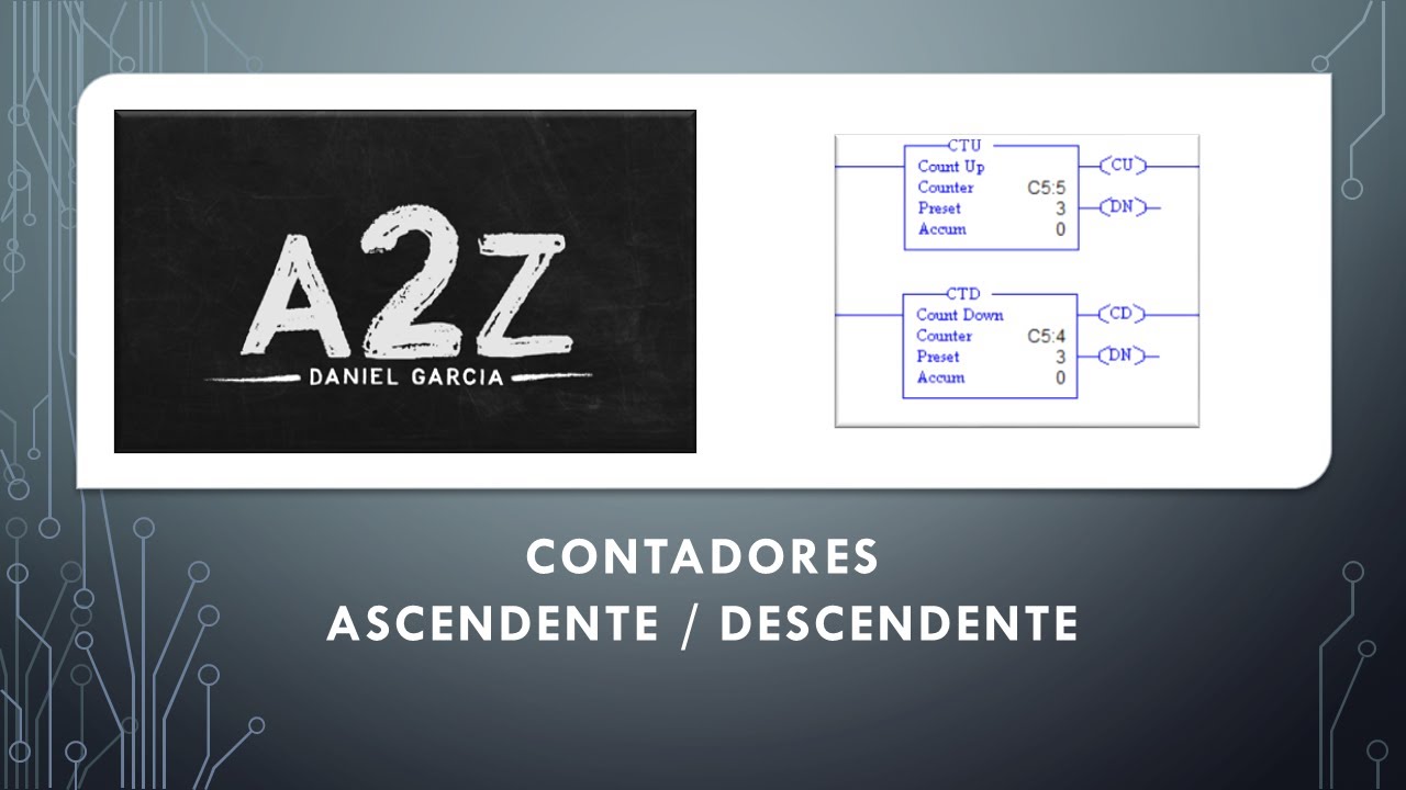 ¿Cómo funciona un contador ascendente y uno descendente en lenguaje Ladder? Utilizando LogixPro