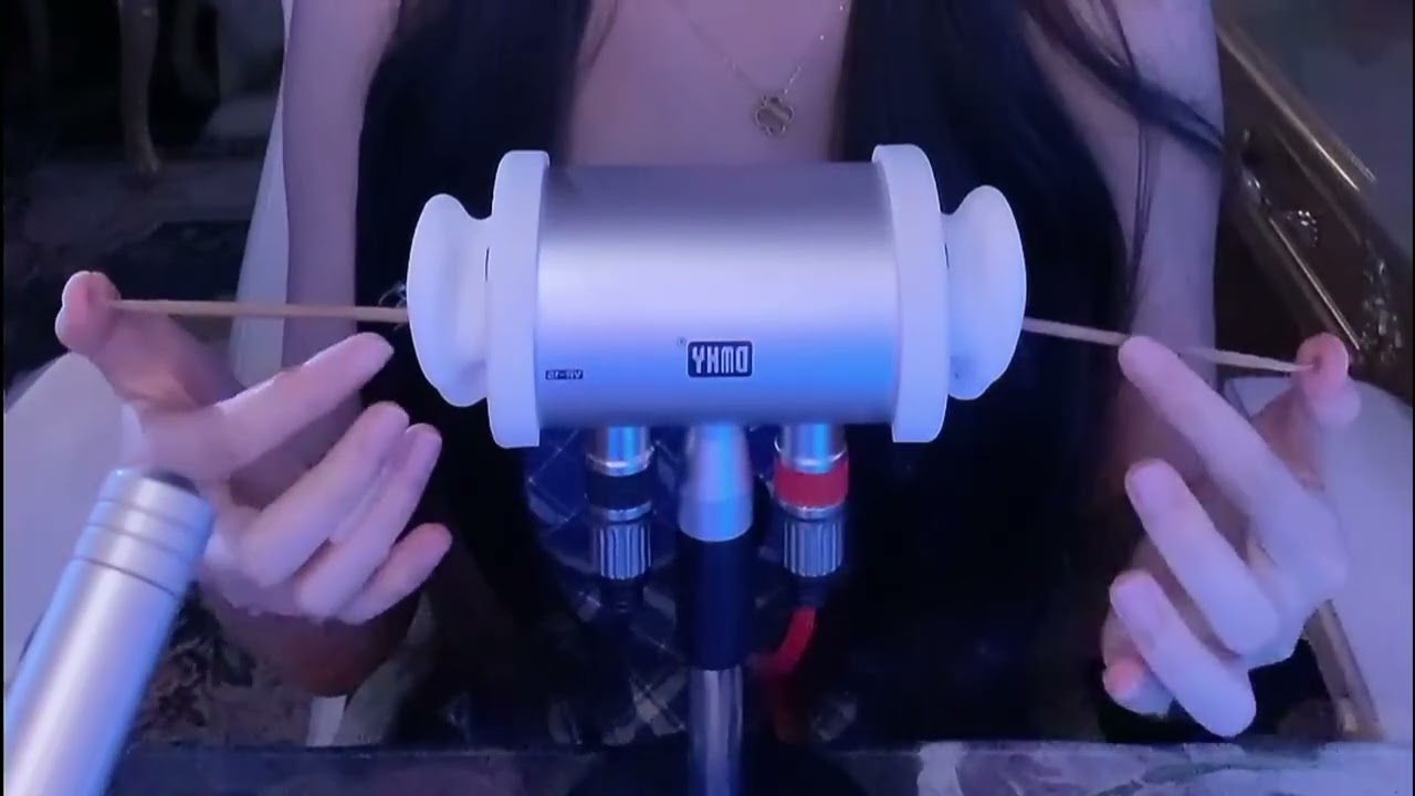 Tingly Ear Cleaning ASMR with Goose Feather, Powder Puff & Cotton Swabs for Deep Sleep (No Talking)
