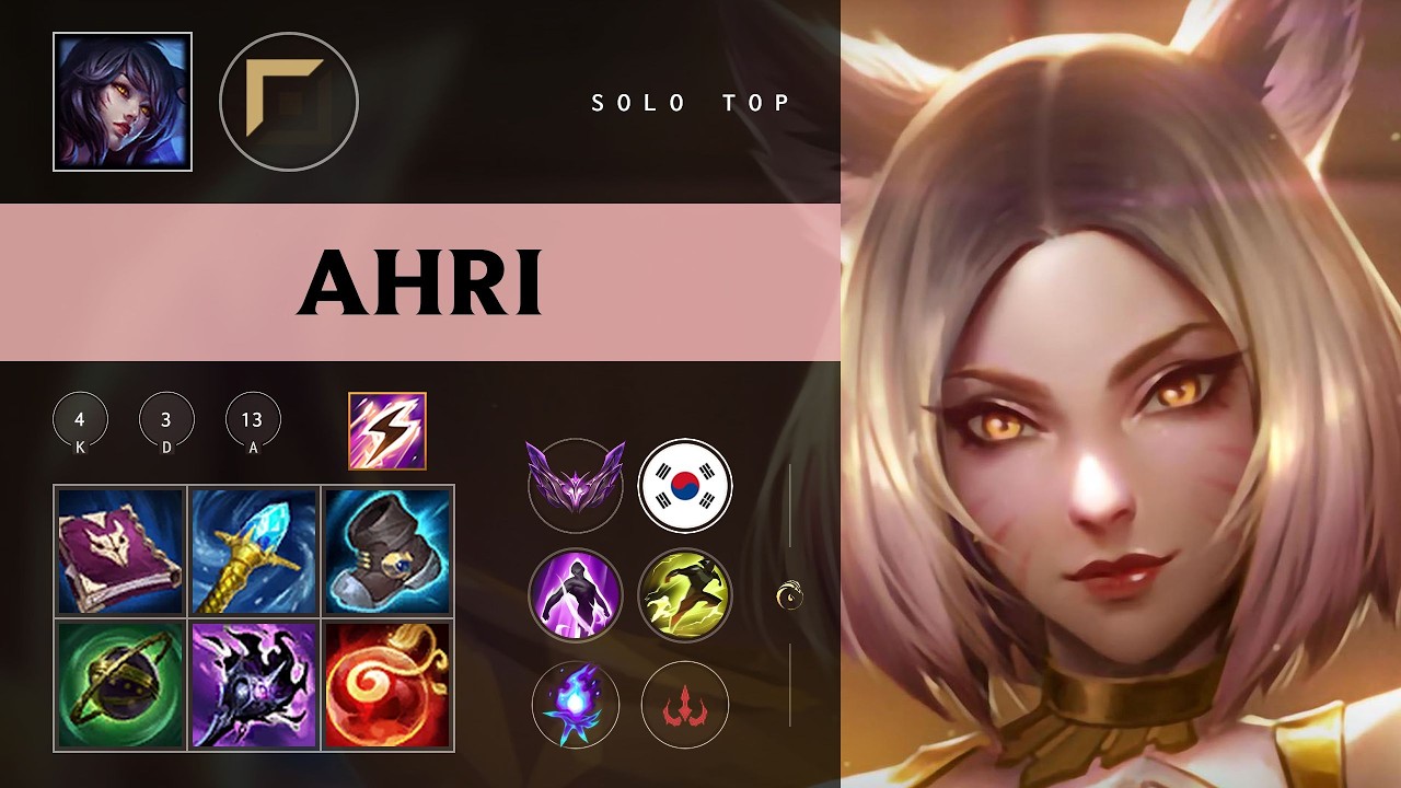 Ahri Top vs Rumble (BLG Bin) - KR Master Patch 26.10