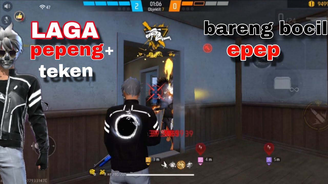 PEPENGSHOT 3 VS 3 BARENG BOCIL" ALOK AUTO HEADSHOT 😱