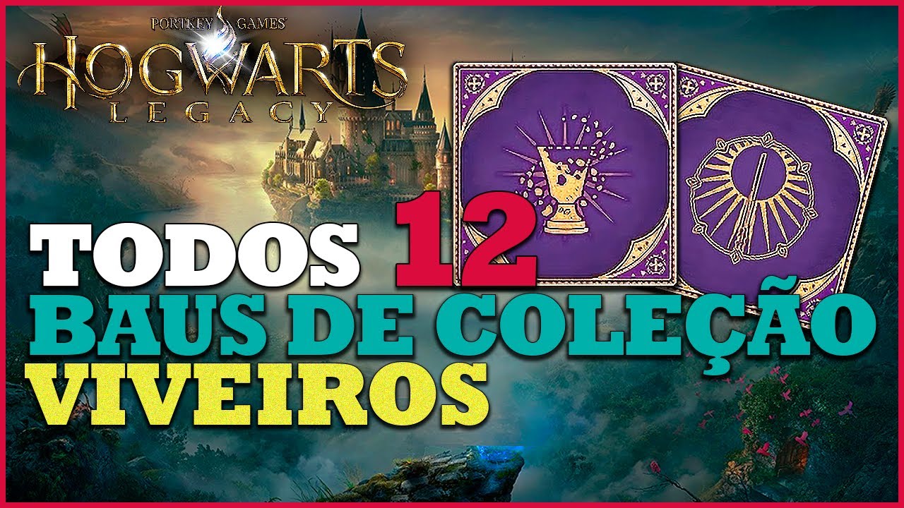 Todos Baús de Coleção dos Viveiros – HOGWARTS LEGACY