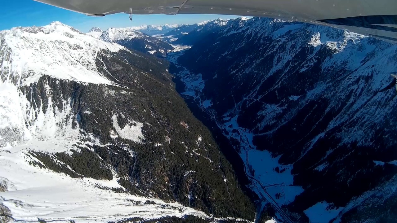 alps.flights: Glaciers & low pass in winter - Kühtai, Sölden & Stubaier Gletscher