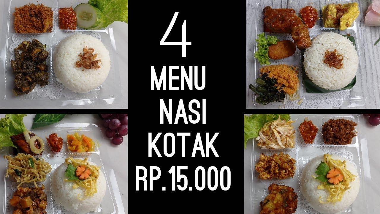 Menu nasi kotak untuk jualan - ide menu nasi kotak harga 15.000