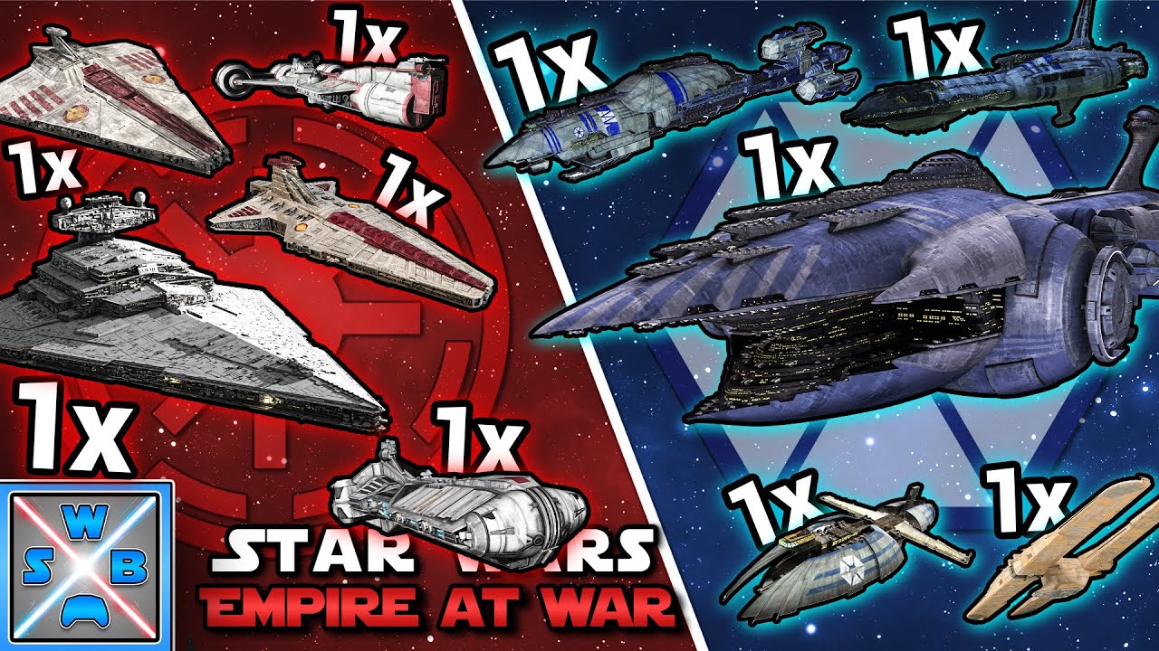 Alle Schiffe der REPUBLIK vs. Alle Schiffe der SEPARATISTEN - Wer gewinnt? - EMPIRE AT WAR