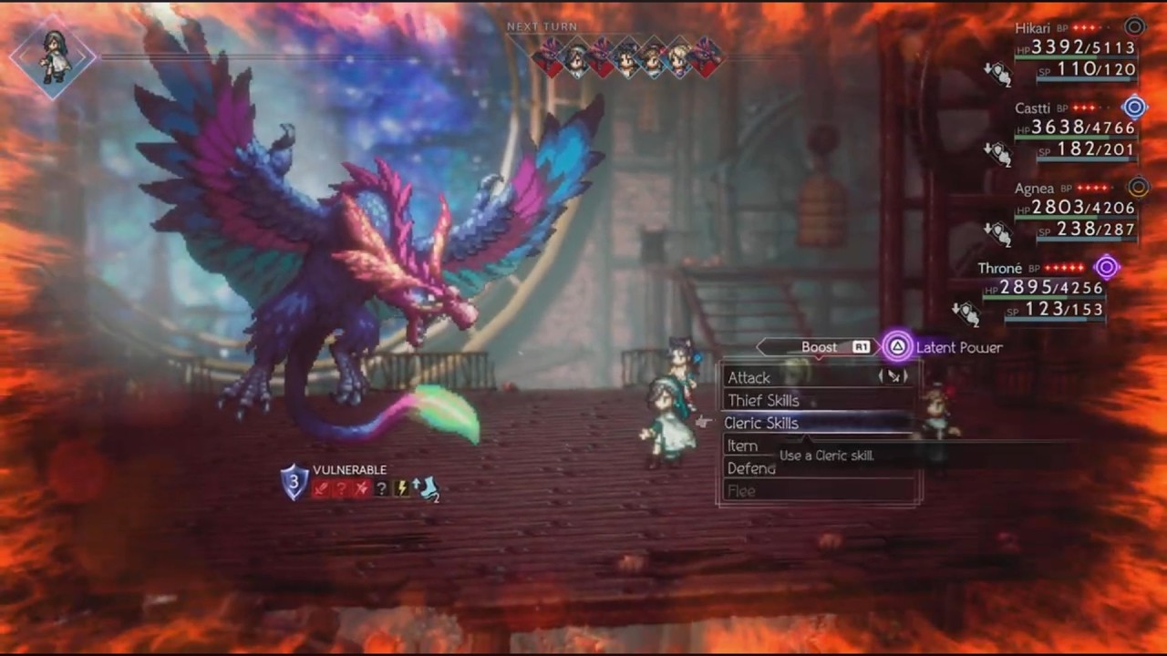 OCTOPATH TRAVELER II - Heavenwing Boss Fight (Old Clock Tower in Clockbank)