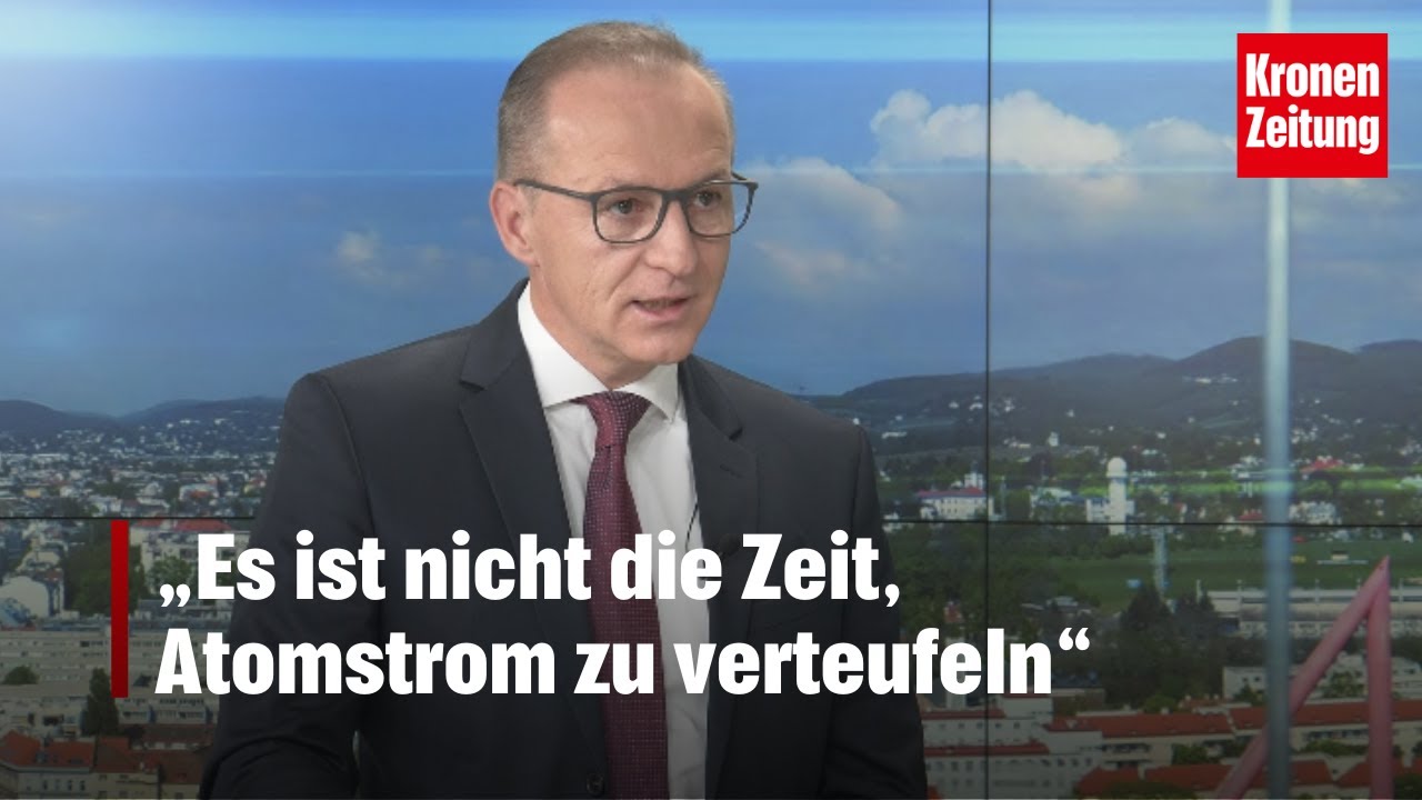 APG-Vorstand Christiner: „Es ist nicht die Zeit, Atomstrom zu verteufeln“ | krone.tv NACHGEFRAGT