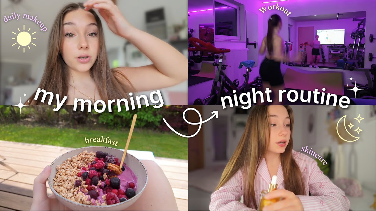 That Girl Morning & Night Routine | Skincare, Makeup, Workout, Aesthetic Reset (Weekend Vlog) 🎀☀️🌙