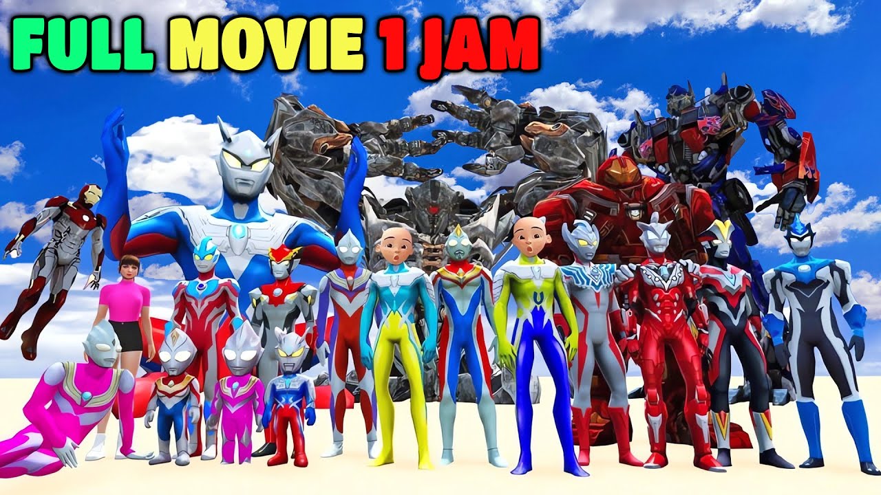 FULL MOVIE PERANG ULTRAMAN DYNA DAN ULTRAMAN ZERO UPIN IPIN MELAWAN ROBOT MEGATRON MENCULIK KAK ROS!