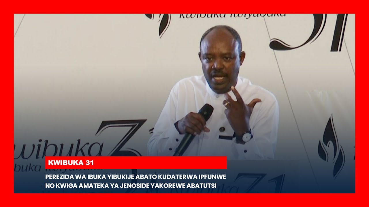 Perezida wa IBUKA yibukije abato kudaterwa ipfunwe no kwiga amateka ya Jenoside yakorewe Abatutsi