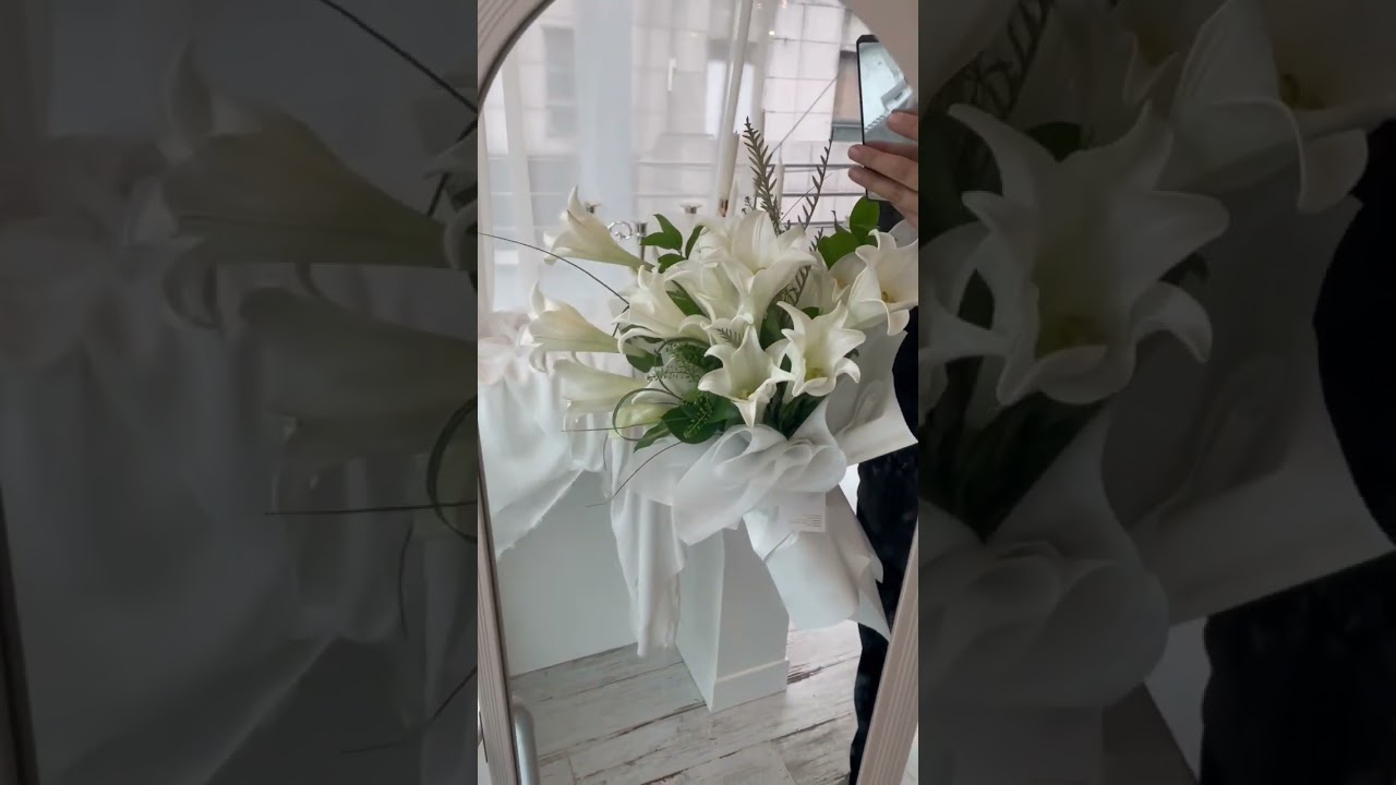 monelly 🌿 숨은 하트찾기 / #bouquet / #flowerlesson / #백합꽃다발