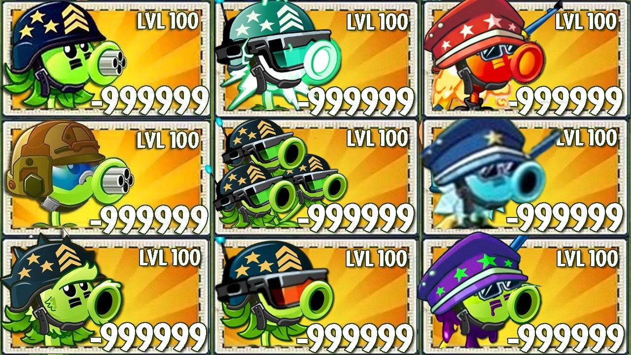 All Mega Gatling Pea China Vs International Vs Mod - Who Will Win? - Pvz 2 Plant vs Plant