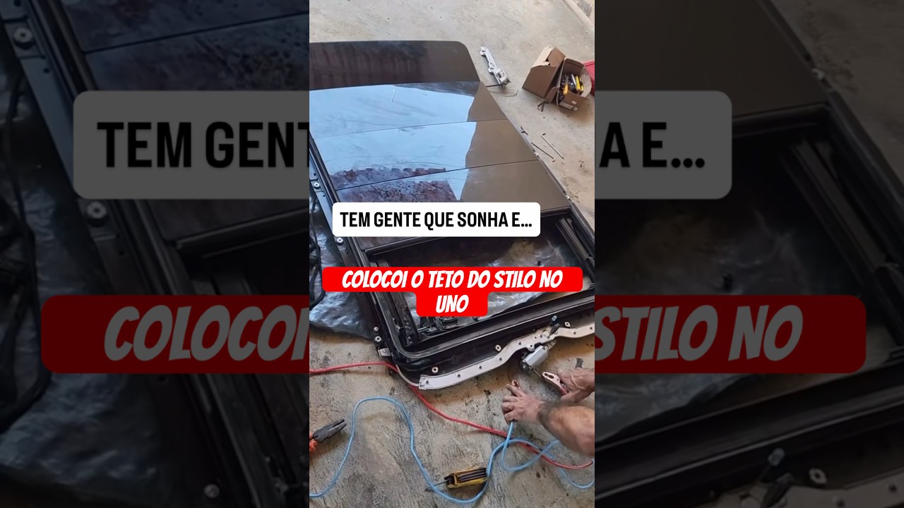TETO SOLAR SKY-WINDON DO STILO NO FIAT UNO