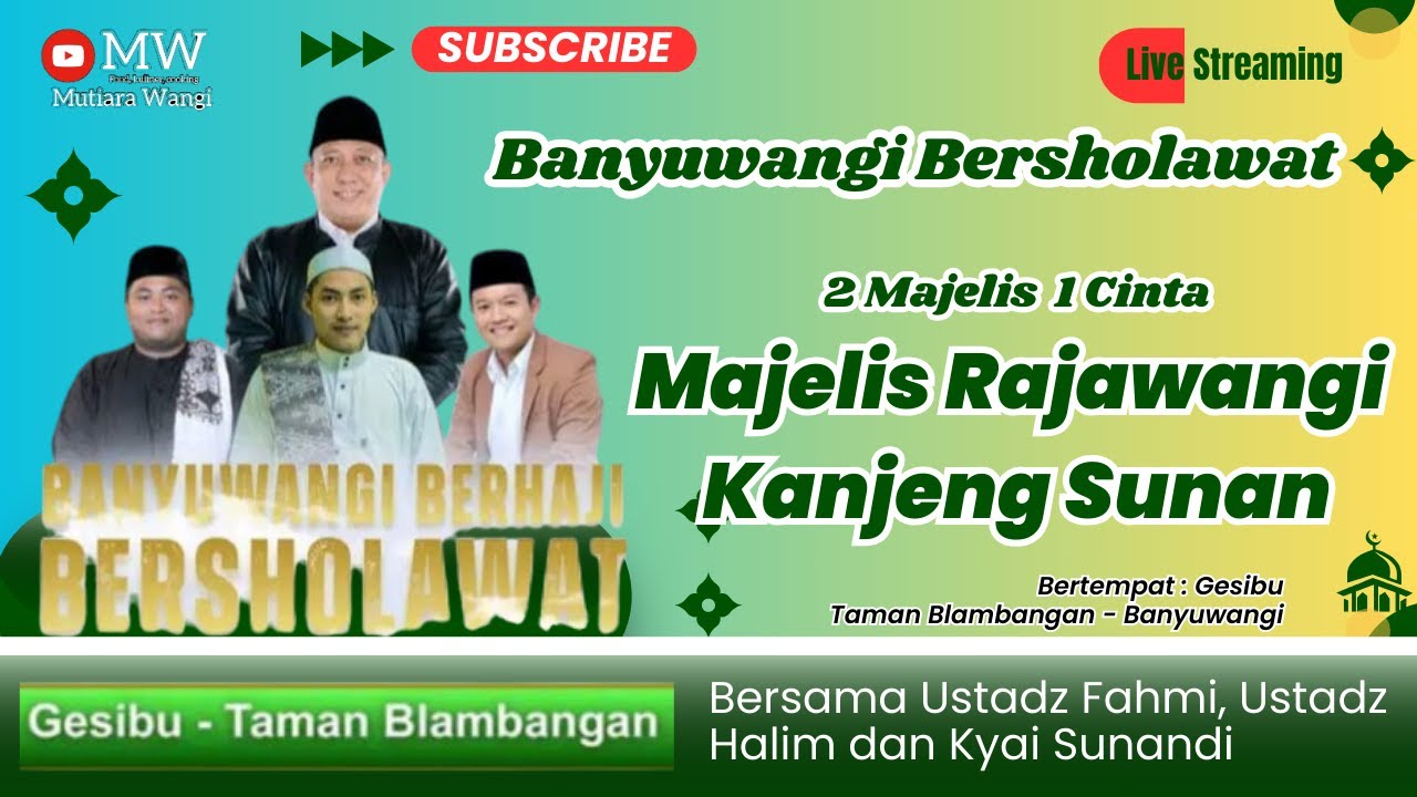 🔴 MASYAALLAH❗ 2 MAJELIS 1 CINTA | Banyuwangi Berhaji Bersholawat Penuh Cinta