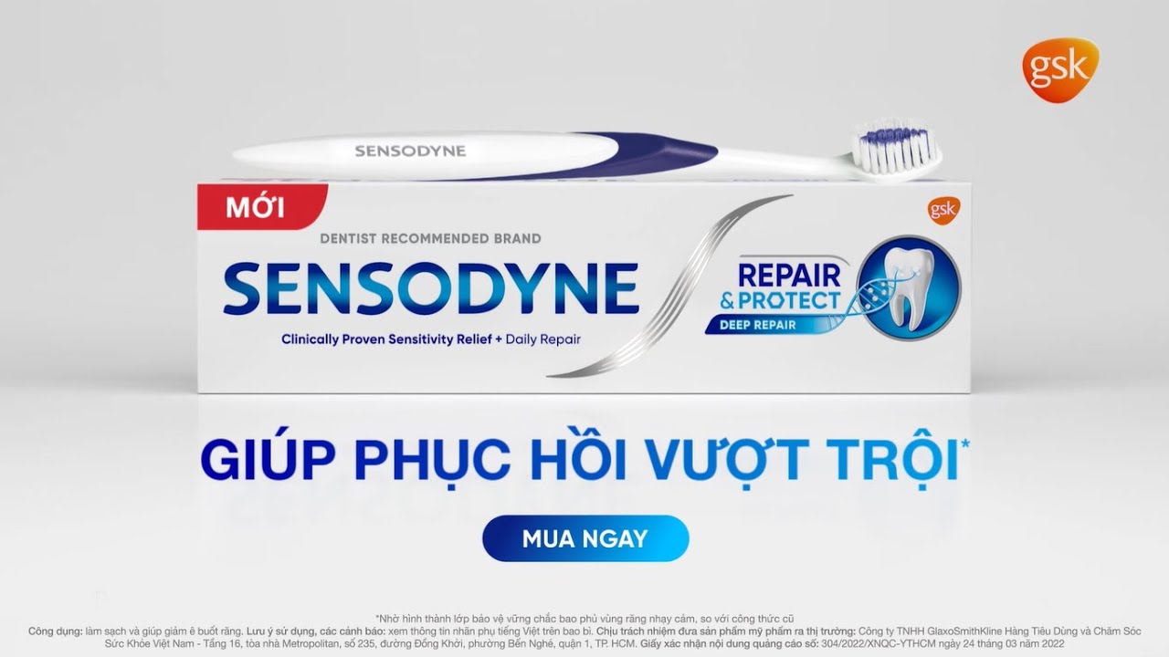 Sensodyne Repair & Protect Deep Repair_Giúp Phục Hồi Vượt Trội Răng Ê Buốt (16x9)