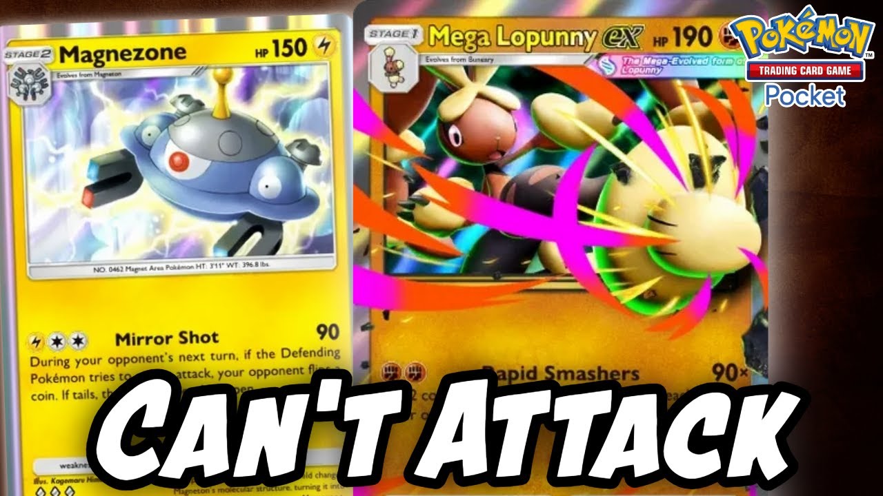 Мега Лопанни такая смешная!⚡при участии Магнезона. (Pokemon TCG Pocket)