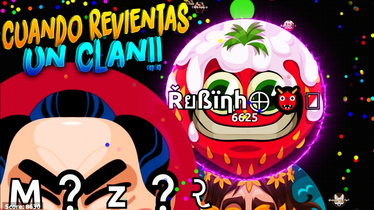 CUANDO REVIENTAS a UN CLAN DE ABUSONES... | Agar.io | Rubinho vlc