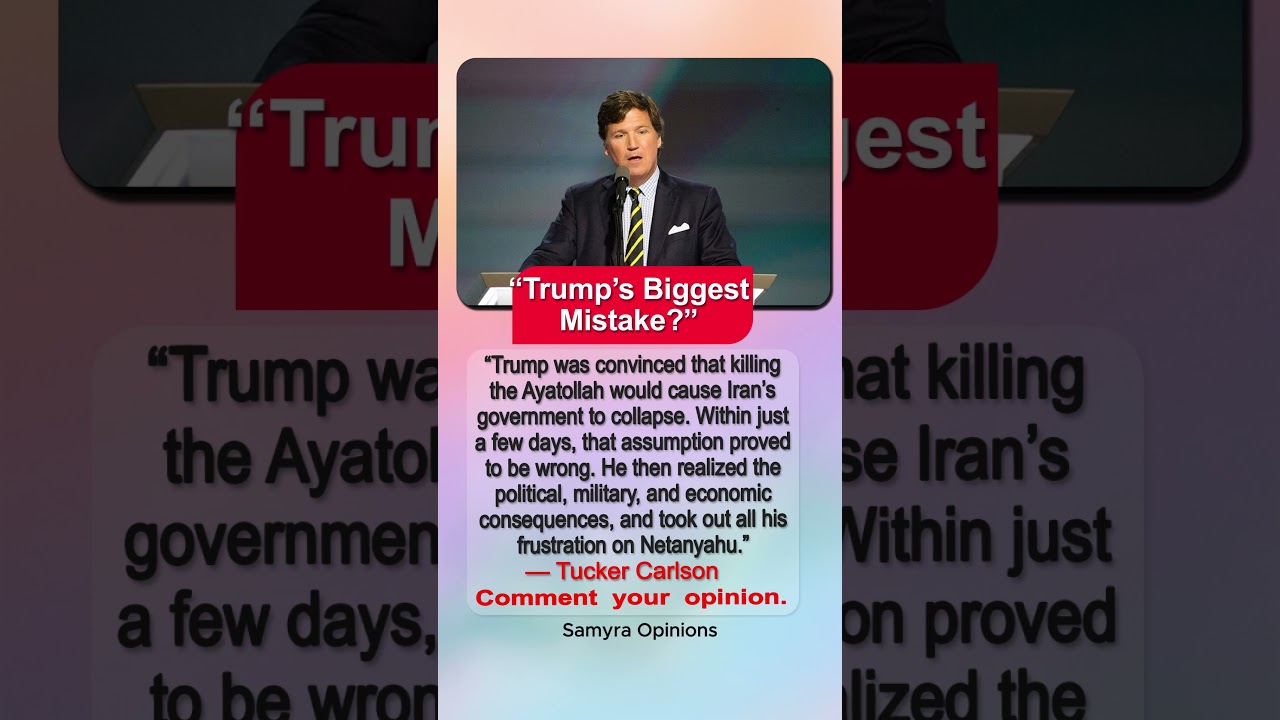 Did Trump Miscalculate Iran? Tucker Carlson&rsquo;s Statement Sparks Debate