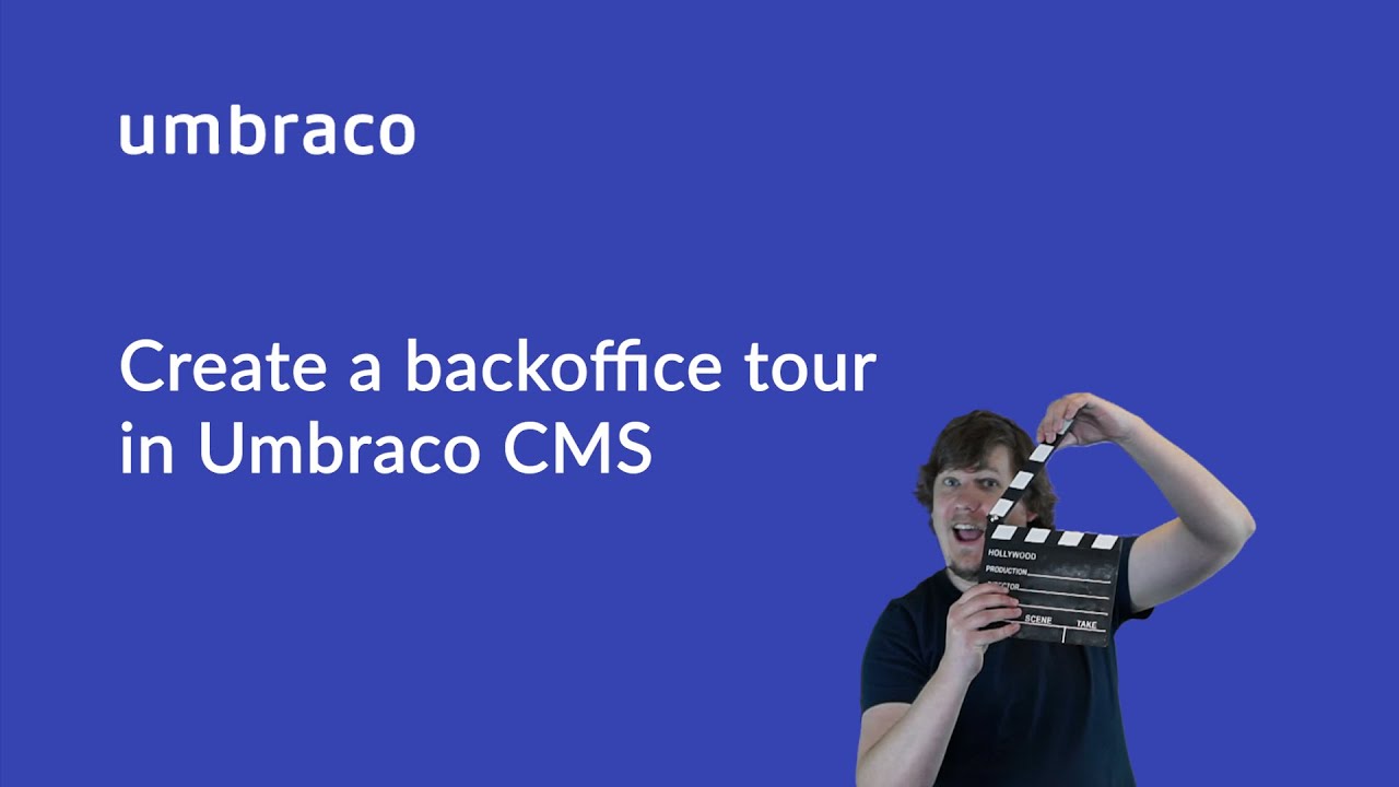Create a backoffice tour In Umbraco CMS