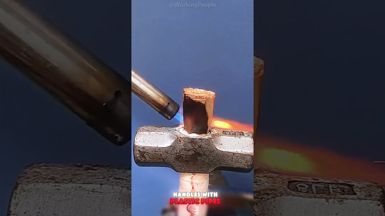 Methods of making hammer handles with plastic pipes 📐🔧🪢