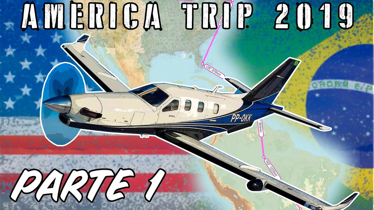 Voando dos EUA para o Brasil de TBM 900 - Parte 1