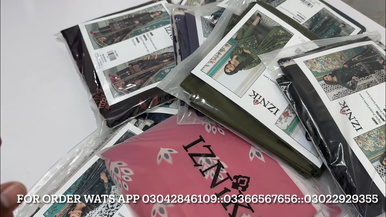 IZNIK BRAND | ROLEX GOLDEN CHAMAKHI LAWN 2026 | DIGITAL BOLD PRINTS | WHOLE SALE RATES | BRANDED FAB