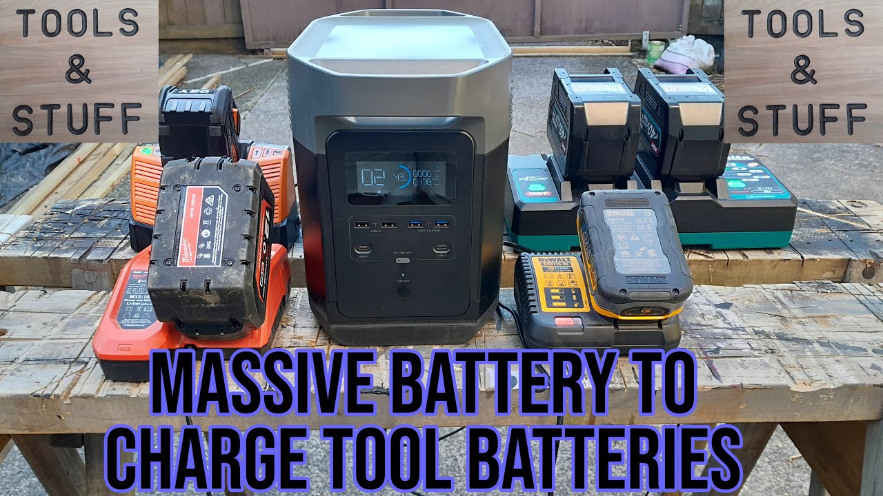 EcoFlow Delta Power Station Review  |  How Many Tool Batteries Can it Charge at Once?