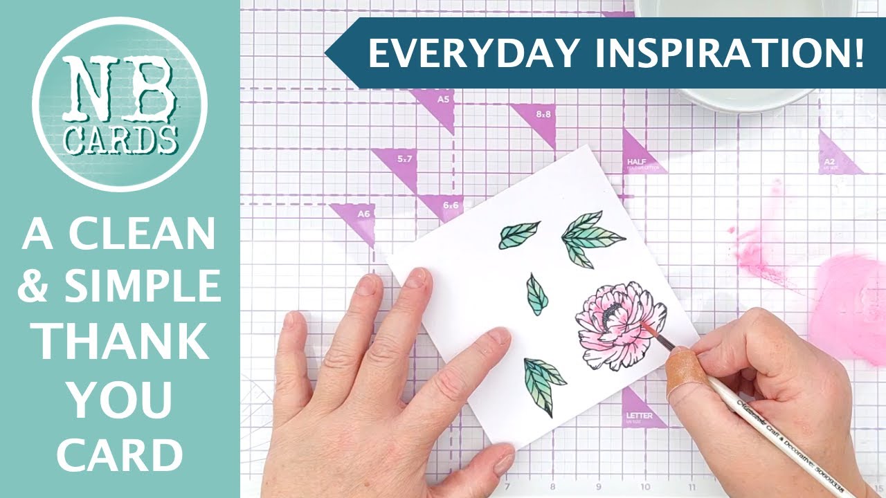 INSPIRATION from a PHOTOGRAPH! A Clean and Simple Thank You Card [2024/195]