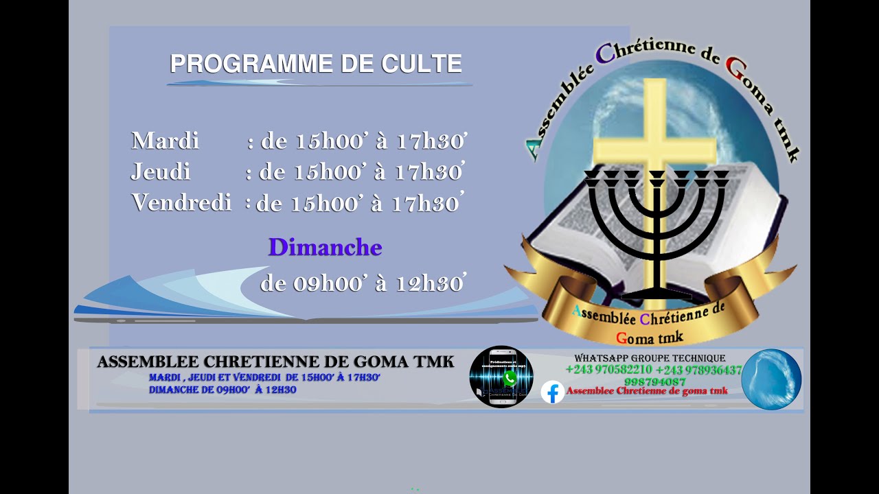 2024 01 14 Dimanche. Fr Jean Mundeke. L’impact de la révélation. Assemblée Chrétienne de Goma tmk